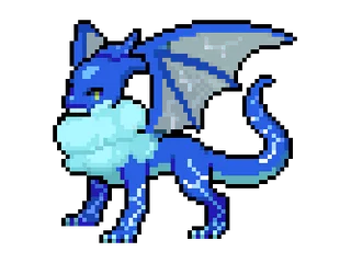 Blue Lightning Dragon Normal Growth Forms Stage 3