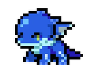 Blue Lightning Dragon Normal Growth Forms Stage 1